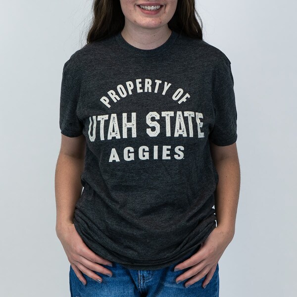 Utah State, Aggies, Charcoal, Short-Sleeve, T-shirt